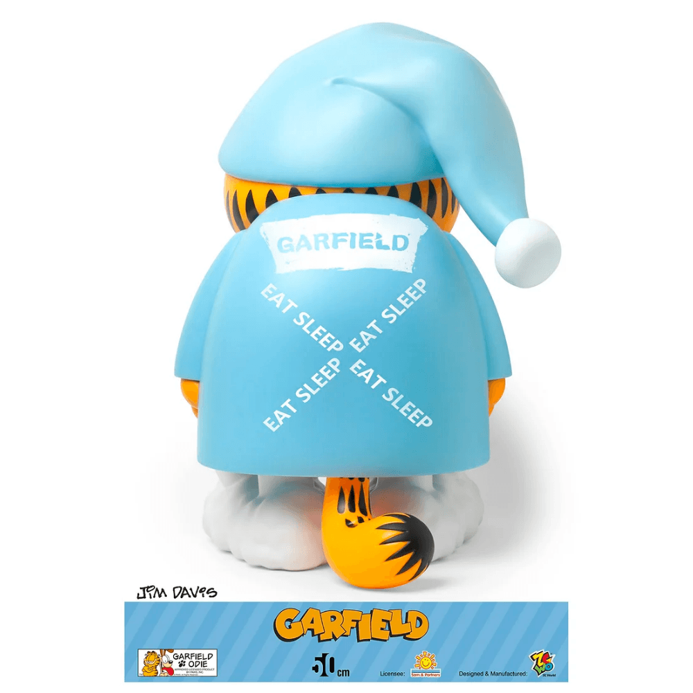 ZCWO Garfield "I am not Sleeping" 加菲貓 50CM PVC FIGURE BLUE:圖片 2