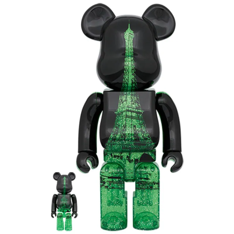 EIFFEL TOWER 100% & 400% GREEN DRESS Ver. BE@RBRICK